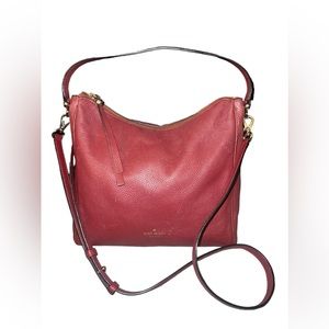 Kate Spade Pebbled Leather Hobo w/ Crossbody Strap